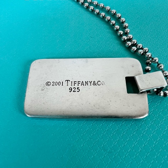 🔴Authentic TIFFANY & CO Numerical Dog Tag Necklace 🔴 - Picture 7 of 10